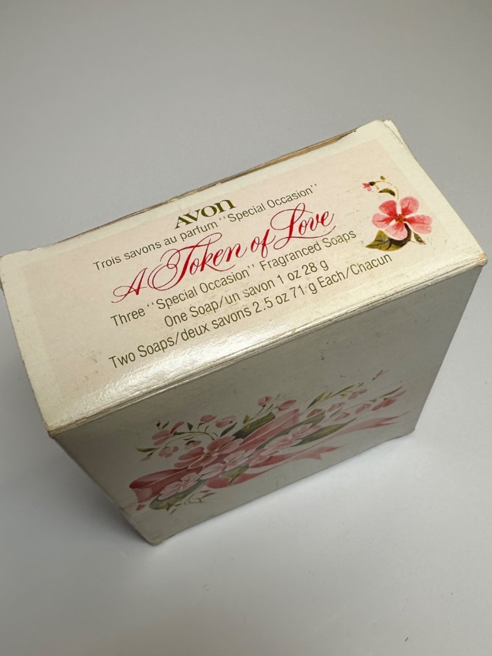 Vintage Avon “A Token of Love” Heart Soap Set 3pc Special Occasion Fragrance - Picture 3 of 6
